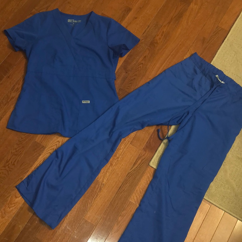Greys Anatomy Royal Blue Scrub art